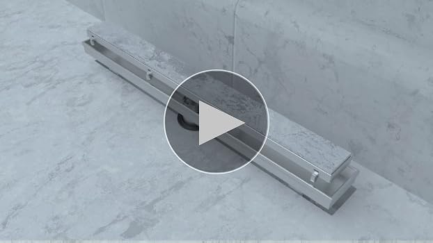 nekochan 静床12SW ZEKOO 12-Inch Linear Shower Drains for Tile,2 in 1 Shower